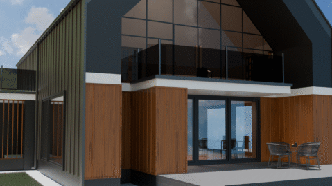 Blacha drewnopodobna elewacja